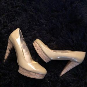 Michael Kors, Patent platform, cute cork heel, never worn